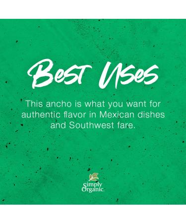 Certified Organic Ancho Chili Powder - 2.85 oz | Simply Organic - Buy Online on SooperMarket.com