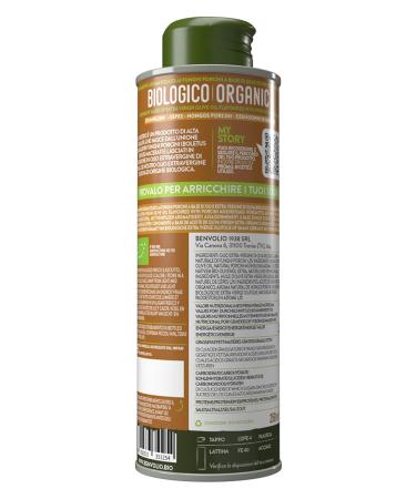 Organic Extra Virgin Olive Oil with Porcini Mushrooms - BENVOLIO 250ml | Premium International Shipping - Buy Online on SooperMarket.com
