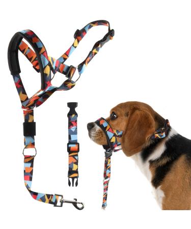 Dog Halver Fainfun Dogs Head Haller Head Spear Dog Halter for Dogs Dog Halver For Large Dogs Prevention of Dangerous Dogs Dogs On Walks (L)