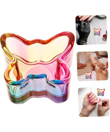 FOYTOKI Nail Art Brush Cup Glass Nail Dish Cup Nail Cups Nail Brush Dappen Dish Glass Nail Dish Bowl Acrylic Nail Tools Manicure Supplies Nail Brush Dappen Cup Glass Nail Dappen Cup 5.00X4.20X2.50CM Colorful - Buy Online on SooperMarket.com
