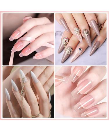 Poly Gel Nail Kit - Crystal Clear Builder Gel for Nail Extensions | DIY Nail Art Set for Beginners - Buy Online on SooperMarket.com