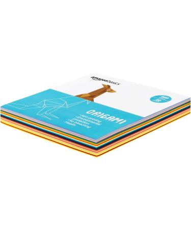 Amazon Basics Origami Paper: Double Sided Assorted Colors - 200 Sheets - Buy Online on SooperMarket.com