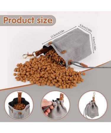 Newofview Canvas Dog Treats & Storage Bag | Durable Feed Bags with Clip Buckle for Training | Best Dog Supplies - Buy Online on SooperMarket.com