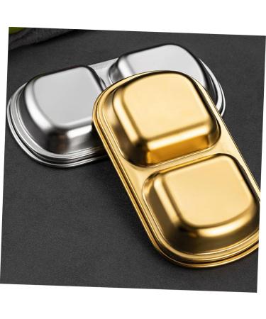 MAGICLULU Dining Tableware 9 Pcs Seasoning Dish Japan 304 Stainless Steel Household Seasoning Plate 20x8cmx3pcs As Shownx3pcs - Buy Online on SooperMarket.com