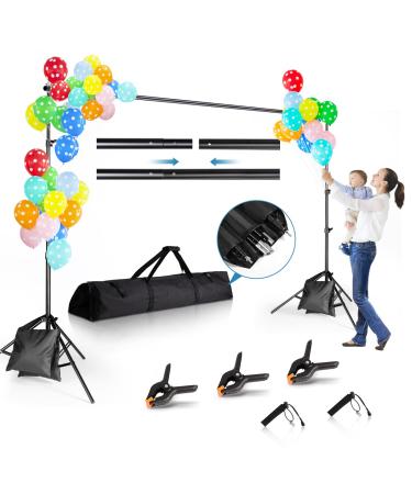 Backdrop Stand 8.5x10ft, ZBWW Photo Video Studio Adjustable Backdrop Stand for Parties, Wedding, Photography, Advertising Display 8.5*10ft