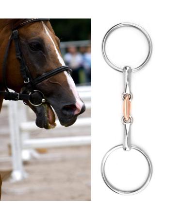 Salutuya water bridle Double broken water bridle stainless steel 11.5 cm double broken anatomically shaped mouth -friendly bit with gentle action.