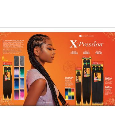 Sensationnel X-pression Prestretched Braiding Hair 3X 58 Inch Kanekalon Flame Retardant Yaki Braid - SM1B/27 - Buy Online on SooperMarket.com