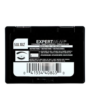Maybelline New York Expert Wear Eyeshadow in NY Silver - 0.09 oz (Single) - Buy Online on SooperMarket.com