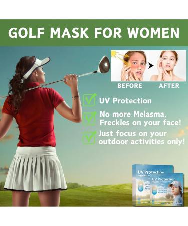 5-Pairs Golf Patches Outdoor UV Protection Face Patch Sunscreen Stickers Golf Gel Face Patches Hydrating Skin Care Patch Suitable for Outdoor Sports Cycling Mountain Climbing - Buy Online on SooperMarket.com