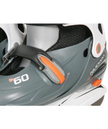 Buy Koenig Tom Nijdam Junior Adjustable Ice Hockey Skates (Size 30-33) - Grey/White/Orange | International Shipping Available - Buy Online on SooperMarket.com
