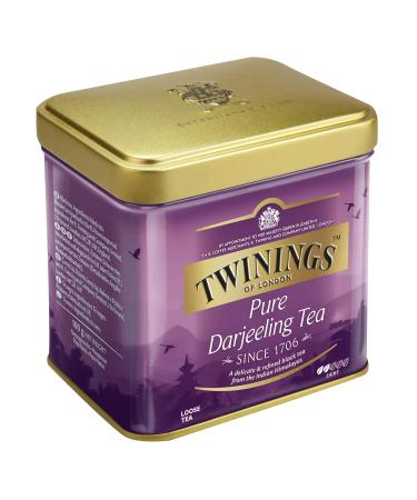 Twinings Pure Darjeeling Black Tea - Premium Loose Leaf 100g | Aromatic Himalayan Tea with Nutmeg Flavor - Buy Online on SooperMarket.com