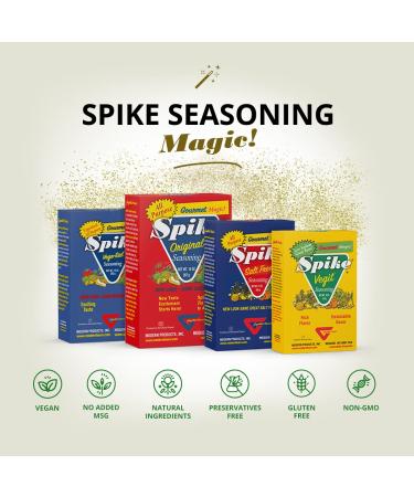 Spike Original All-Purpose Seasoning - 14 oz Box | All Natural, Low Sodium, No Sugar, No MSG, Zero Calories, Vegan - Buy Online on SooperMarket.com
