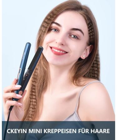 CkeyiN Mini Hair Crimping Iron - Portable Ceramic Curling Iron 180 Temperature for Stunning Waves & Curls - International Shipping Available - Buy Online on SooperMarket.com