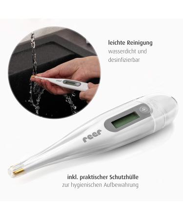 Reer ClassicTemp Digital Fever Thermometer - Fast 20s Measurement Gold-Plated Tip Family Use | International Shipping Available - Buy Online on SooperMarket.com