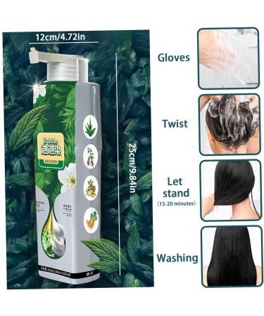 1PC Natural Plant Hair Dye Bubble Plant Hair Dye Plant Based Hair Dye for Gray Hair Coverage Hair Color for Men Women Hair Dyeing Cream Gentle Safe for Scalp & Hair Brown 100ml. - Buy Online on SooperMarket.com