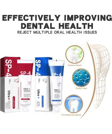 Sp4 Probiotic Whitening Toothpaste Fresh Breath Toothpaste Sp4 Teeth Whitening Paste Sp4 Deep Cleansing Care Toothpaste 2pcs C - Buy Online on SooperMarket.com