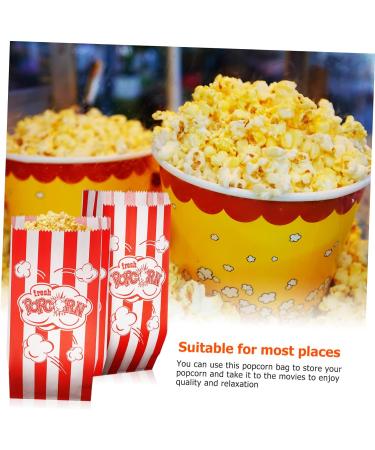 MAGICLULU 200 Pcs Packing Bag Candy Bags Popcorn Containers Paper Treats Bolsitas Popcorn Favor Bags Popcorn Bags for Party Birthday Party Favors Coated Paper Micro-wave Oven Marshmallow - Buy Online on SooperMarket.com