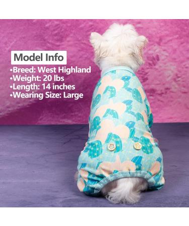 KYEESE Cactus Dog Pajamas - Stretchable Soft Material for Small Dogs & Cats - X-Large - Buy Online on SooperMarket.com