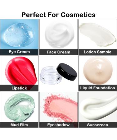 Ruijie 100 Pack 5g/5ml Empty Cosmetic Jars with Screw Cap | Ideal for Creams Lip Balms and Samples - Buy Online on SooperMarket.com