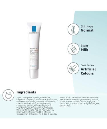 La Roche-Posay Effaclar Duo + SPF 30 40ml - Daily Moisturizer with Sun Protection - Buy Online on SooperMarket.com