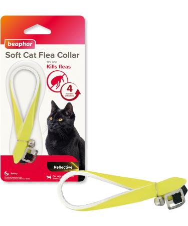 Beaphar Soft Flea Collar for Cats Kills Fleas For up to 4 Months Veterinary Medicine Adjustable With Safety Mechanism Reflective Finish for More Visibility at Night 1 x Reflective Collar - Buy Online on SooperMarket.com