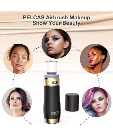 PELCAS Cordless Airbrush Professional Makeup Kit - Rechargeable Mini Airbrush Gun for Face and SPA 35ML - Buy Online on SooperMarket.com