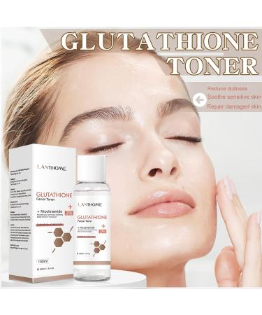 Glutathione Face Toner - 2% Niacinamide Toner for Face Hydrating Toner Even Skin Tone Oil-Control Korean Toner Skincare Shrink Pores Exfoliating Toner for All Skin - Buy Online on SooperMarket.com