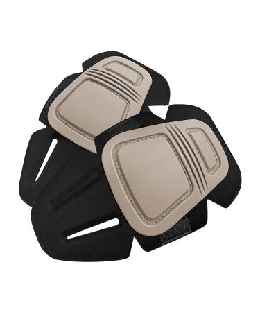 YEVHEV Tactical G3 Knee Pads Paintball Knee Protector Combat Pants Protective Pads for Military Airsoft Army Khaki