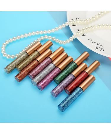 10 Colors Glitter Diamond Liquid Shining Metallic Eye Liquid Glitter - Buy Online on SooperMarket.com