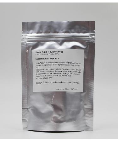 Pure Kojic Acid Powder 50g for Skin Lightening - Buy Online on SooperMarket.com