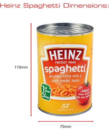 Sterling 203HS SafeCan Heinz Spaghetti - Hidden Storage Diversion Safe Yellow - Buy Online on SooperMarket.com