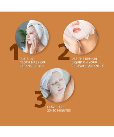 Orientana - Natural Silk Sheet Face Mask Snail Secretion & Collagen | Anti Ageing And Wrinkle Moisturiser | Acne Pigmentation Treatment | Hydrating Rejuvenating & Brightening - 1pc - Buy Online on SooperMarket.com