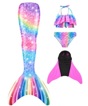 shepretty mermaid tail for swimming for children with mermaid fin fenm9 130