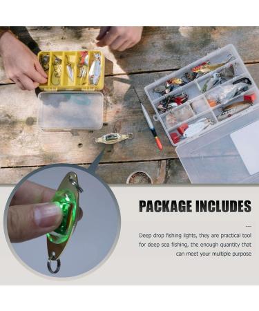Exogio 10-Piece LED Fishing Bait Set | Underwater Bass & Halibut Flasher Lights for Deep Drops - Buy Online on SooperMarket.com