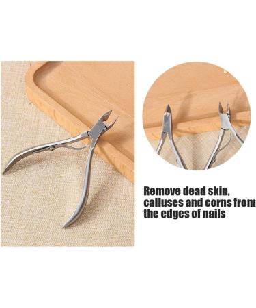 Stainless Steel Dead Skin Pliers Scissors Ingrown Toenails Paronychia Treatment Nail Remover Nail Cuticle Nippers Manicure Pedicure Tool for Fingernails and Toenails - Buy Online on SooperMarket.com