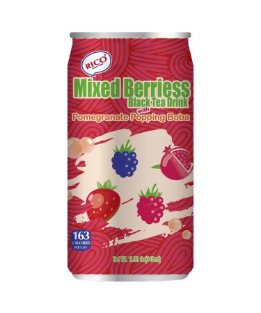 RICO - Black berry tea with pomegranate pop - 1 X 340 ML berry tea 1-pack
