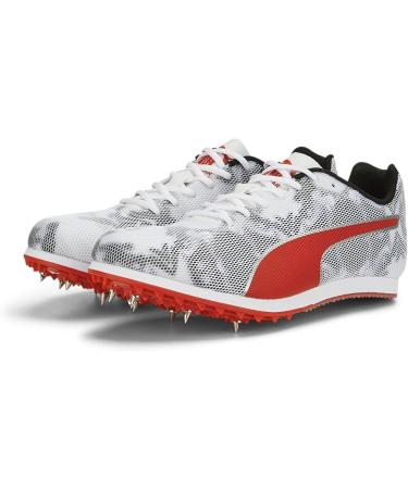 PUMA Unisex Evospeed Star 8 Junior Sneakers - 39 EU - Black White & Red | International Shipping Available - Buy Online on SooperMarket.com