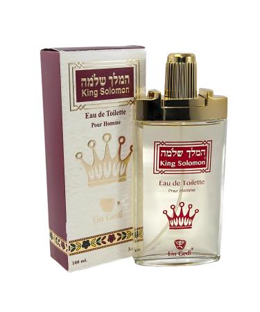 King Solomon Eau de Toilette Authentic men fragrance from Holy Land cologne for men 100 ml | 3.4 fl. oz - Long-Lasting Fresh spicy & masculine Unique religious gifts for men (King Solomon)