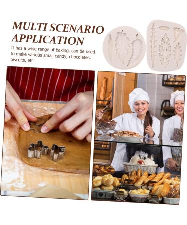 Alipis 2pcs Leaf Mold Clay Molds Cake Pops Mold Chocolate Candy Molds Silicone Mold Party Candy Mold Adorable Baking Molds Decor Small Cake Mold Chocolate Mold White Silica Gel Leaf Shape - Buy Online on SooperMarket.com
