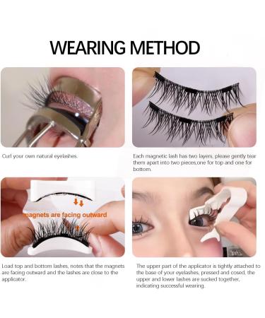 AYNKH Magnetic Eyelashes with Applicator Natural Look No Glue Needed Reusable Lashes Kit without Eyeliner Easy to Wear and Remove for All-Day Comfort Multi Style to Choose (Nature) - Buy Online on SooperMarket.com