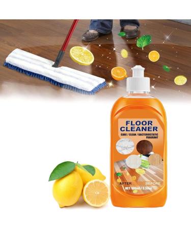 Celya Floor Cleaner Powerful Floor Cleaner Natural Decontamination Floor Cleaner with Fresh Lemon Smell Multi-purpose Floor Cleaner Liquid for Cleans Hardwood Tile and Floors (1pc)