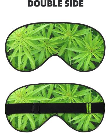 Buy Green Leaf1 Soft Sleep Eye Mask - Breathable Female Eye Patch for Travel & Relaxation - Buy Online on SooperMarket.com