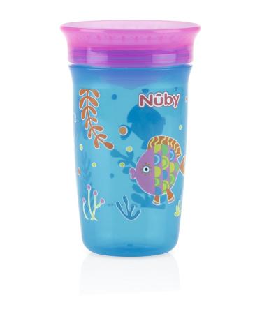 Nuby 1pk No Spill 360 Degree Printed Wonder Cup - Assorted Colors - Buy Online on SooperMarket.com