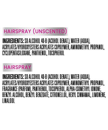 Suave Hairspray Max Hold Bundle Unscented Hairspray + Scented Non-Aerosol Hair Spray 11 Oz Ea (2 Piece Set) - Buy Online on SooperMarket.com