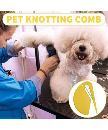 Best PET Knotting Comb Set - De-Filtering Tool with Steel Blade for Dogs & Cats - 5 PCs for Gentle Undercoat Removal - Buy Online on SooperMarket.com