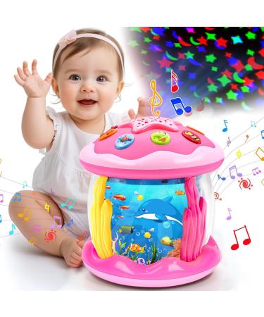 Kaloisyhe baby toys from 1 year girl young rotating projector baby toys from 6 12 18 months with music/light interactive baby gift children