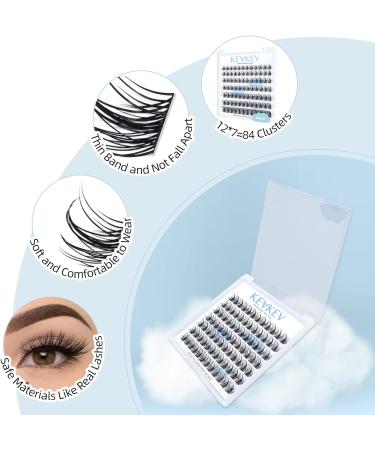 84 Pcs Lash Clusters DIY Eyelash Extensions D-Mix (8-16mm) | Soft & Comfortable Individual Lashes - Light Rain D-8-16mix - Buy Online on SooperMarket.com