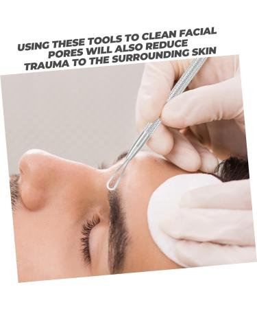 Baluue 1 Set Blackhead Removal Tool Nose Face Tools Removal Extractor Blackhead Tool Stainless Steel Silver - Buy Online on SooperMarket.com