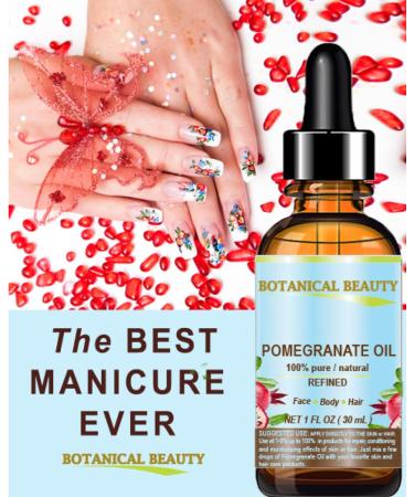 100% Pure Pomegranate Oil - Natural Cold-pressed Carrier Oil for Face Skin Hair | Botanical Beauty 2 Fl Oz - Buy Online on SooperMarket.com