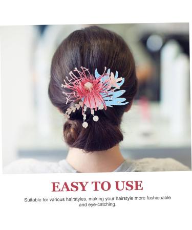 Gogogmee Flower Hairpin Flower Hairclip Sea Star Hair Pins Plumeria Flower Hair Clips Mermaid Hair Clips for Beach Hair Clip Hair Accessories for Cute Hair Accessories Fabric - Buy Online on SooperMarket.com